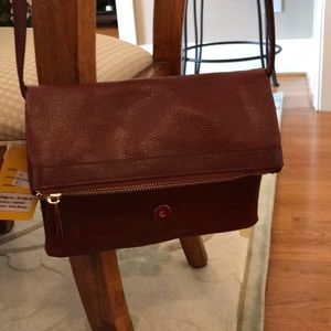 Small leather shoulder bag